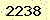 請輸入此驗證碼 : 2238