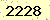 請輸入此驗證碼 : 2228