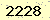 請輸入此驗證碼 : 2228