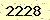 請輸入此驗證碼 : 2228