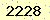 請輸入此驗證碼 : 2228