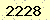 請輸入此驗證碼 : 2228