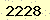 請輸入此驗證碼 : 2228