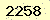 請輸入此驗證碼 : 2258
