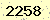 請輸入此驗證碼 : 2258