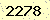 請輸入此驗證碼 : 2278