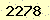 請輸入此驗證碼 : 2278