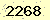 請輸入此驗證碼 : 2268
