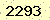 請輸入此驗證碼 : 2293