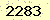請輸入此驗證碼 : 2283