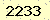 請輸入此驗證碼 : 2233