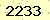 請輸入此驗證碼 : 2233