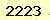 請輸入此驗證碼 : 2223