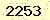 請輸入此驗證碼 : 2253