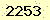 請輸入此驗證碼 : 2253