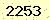 請輸入此驗證碼 : 2253