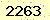 請輸入此驗證碼 : 2263