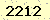 請輸入此驗證碼 : 2212