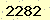 請輸入此驗證碼 : 2282