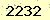 請輸入此驗證碼 : 2232