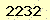 請輸入此驗證碼 : 2232