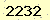 請輸入此驗證碼 : 2232