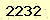 請輸入此驗證碼 : 2232