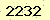 請輸入此驗證碼 : 2232