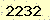 請輸入此驗證碼 : 2232