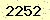 請輸入此驗證碼 : 2252