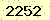 請輸入此驗證碼 : 2252