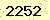 請輸入此驗證碼 : 2252