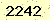 請輸入此驗證碼 : 2242