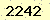 請輸入此驗證碼 : 2242