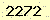 請輸入此驗證碼 : 2272