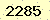 請輸入此驗證碼 : 2285