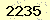 請輸入此驗證碼 : 2235