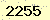 請輸入此驗證碼 : 2255