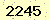 請輸入此驗證碼 : 2245