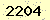 請輸入此驗證碼 : 2204