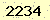 請輸入此驗證碼 : 2234