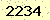 請輸入此驗證碼 : 2234