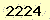 請輸入此驗證碼 : 2224