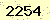 請輸入此驗證碼 : 2254