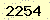 請輸入此驗證碼 : 2254