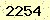 請輸入此驗證碼 : 2254