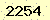 請輸入此驗證碼 : 2254