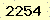 請輸入此驗證碼 : 2254
