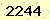 請輸入此驗證碼 : 2244