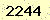 請輸入此驗證碼 : 2244